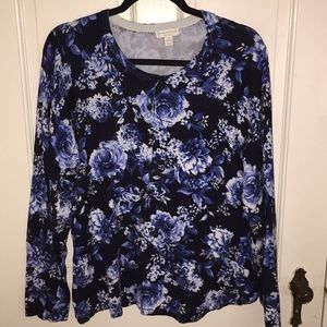 Cardigan, with floral print